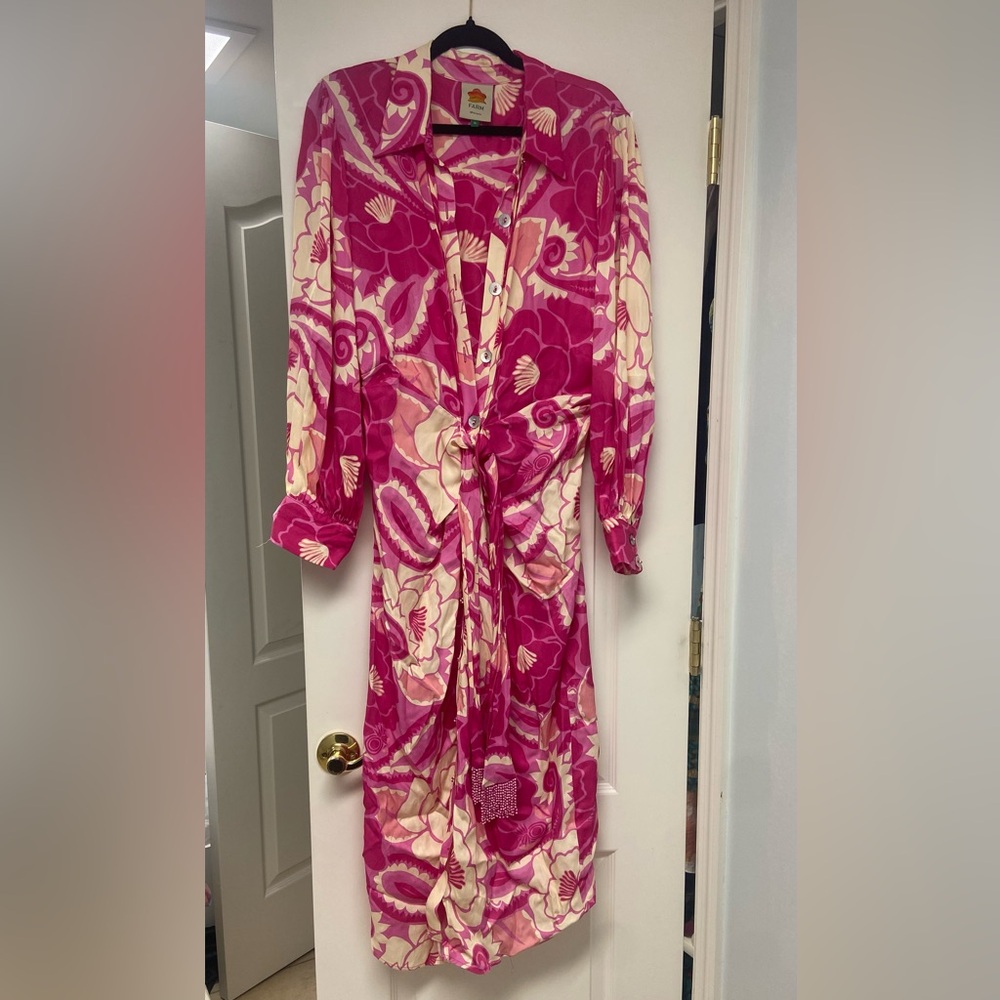Farmrio pink dress, size XL , brand new never worn